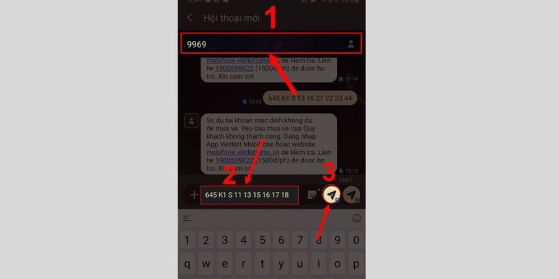 Hướng dẫn về cách mua Vietlott bằng SMS